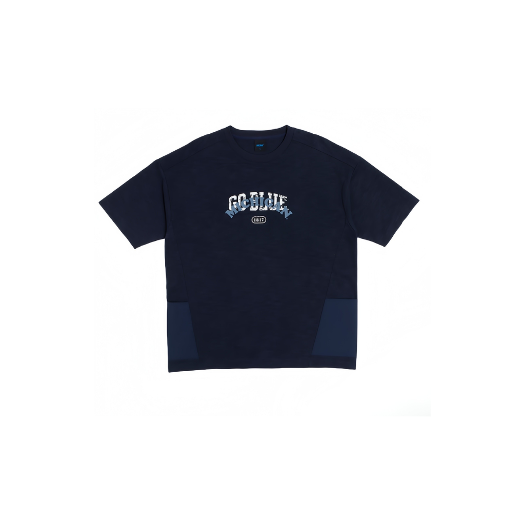 HKCG0511-034 NCAA GO Blue Michigan 1817 字竹節棉Tee(75251003) 深藍 (A34S-XL)