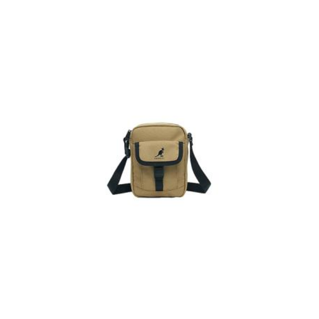 HKCG0511-049 KANGOL 中間LOGO蓋帶小側背包 (64551704) 卡其(32) A49