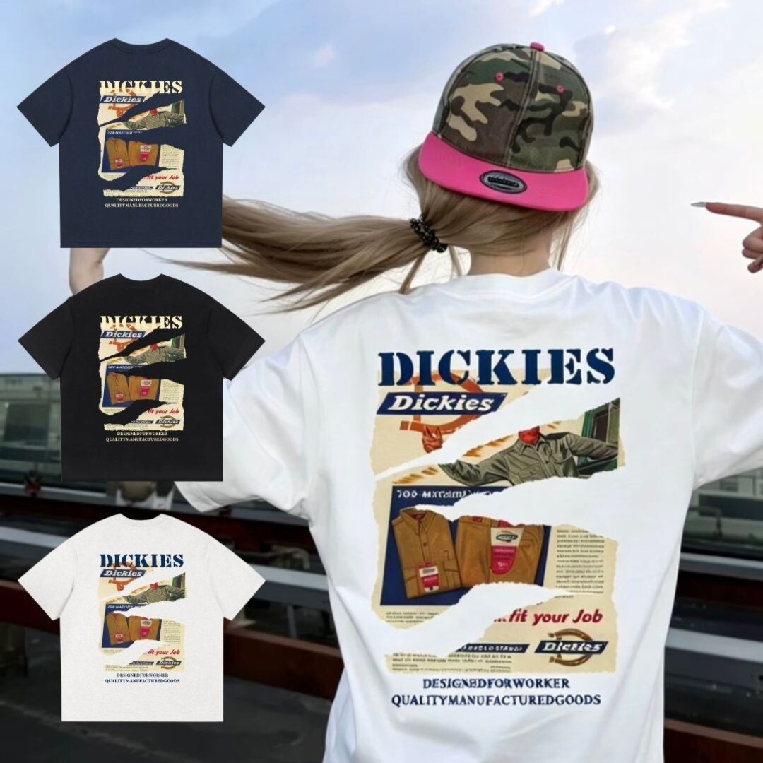『預購商品』Dickies 美式復古舊報紙 寬鬆短踢 DKU262NKTJ71