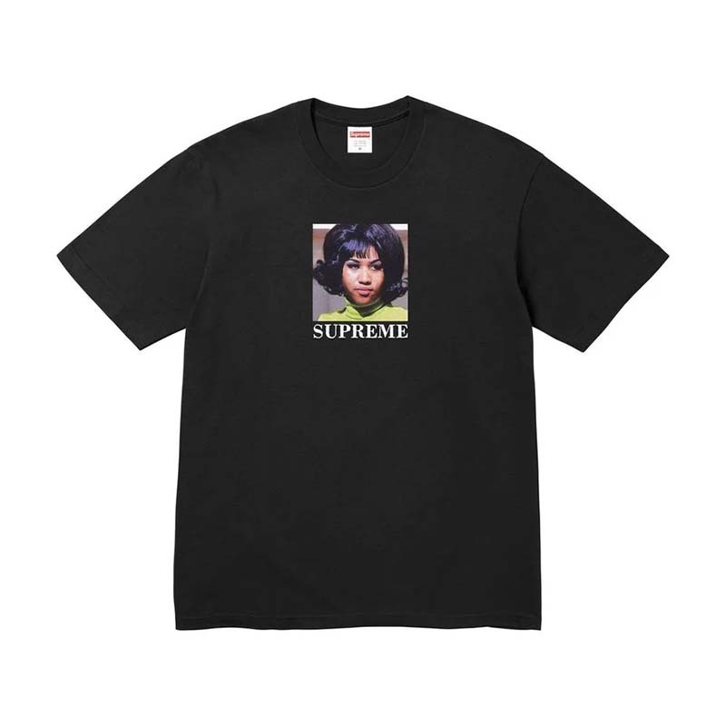 Supreme Aretha Tee 歌手 人像 短袖 黑色 SS26T57-BK [台灣現貨]