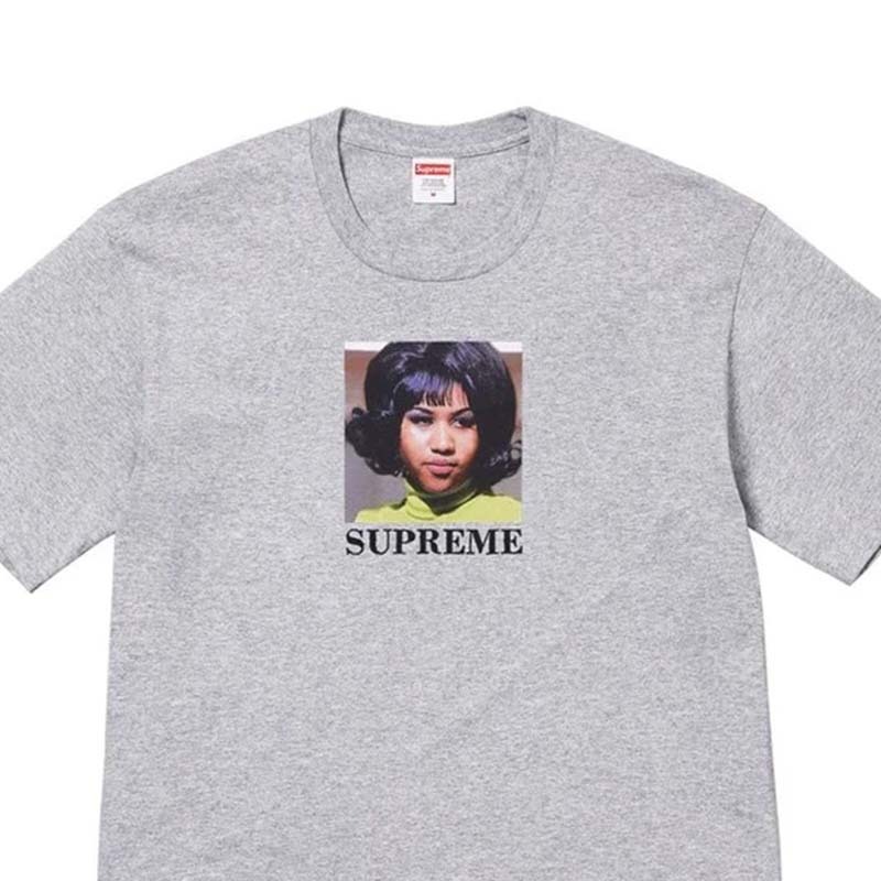 Supreme Aretha Tee 歌手 人像 短袖 灰色 SS26T57-HY [台灣現貨]