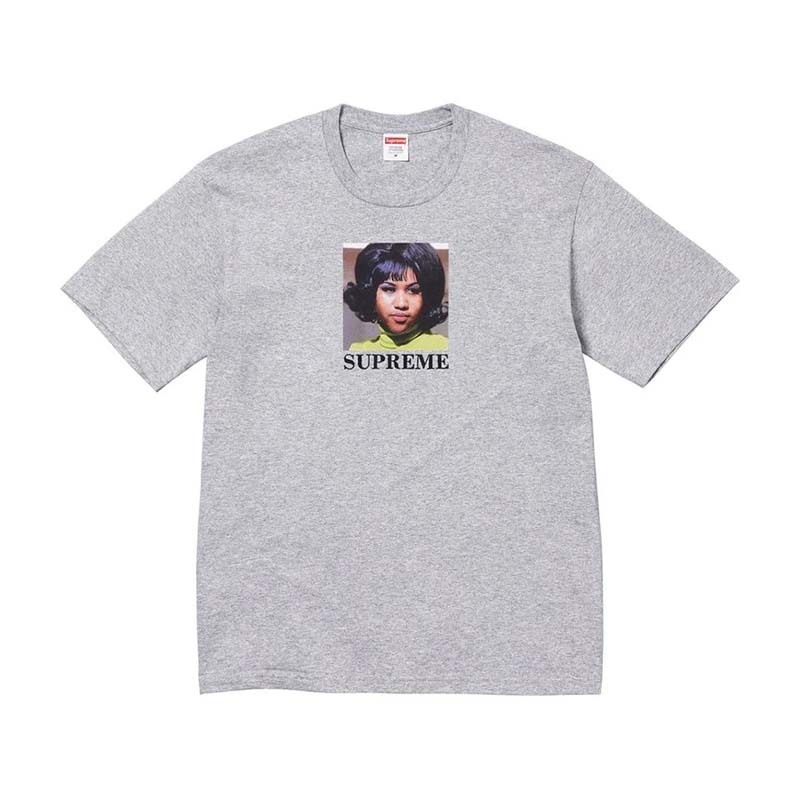Supreme Aretha Tee 歌手 人像 短袖 灰色 SS26T57-HY [台灣現貨]