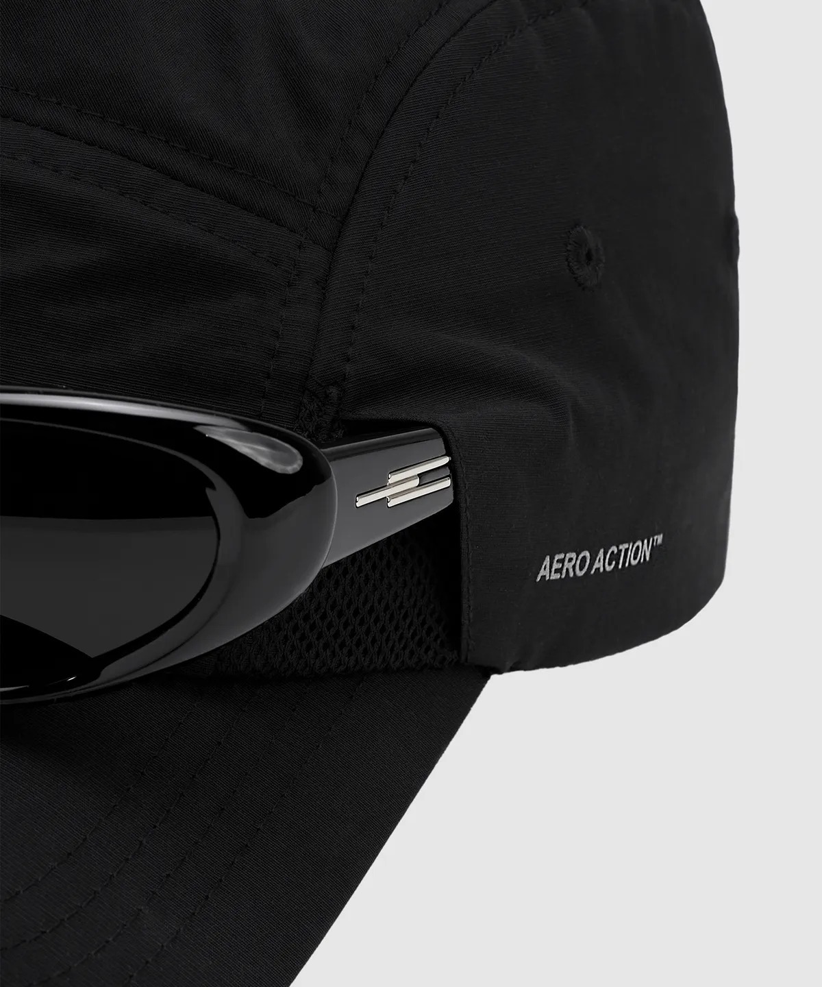 AERO 墨鏡固定機能棒球帽+墨鏡組 黑色