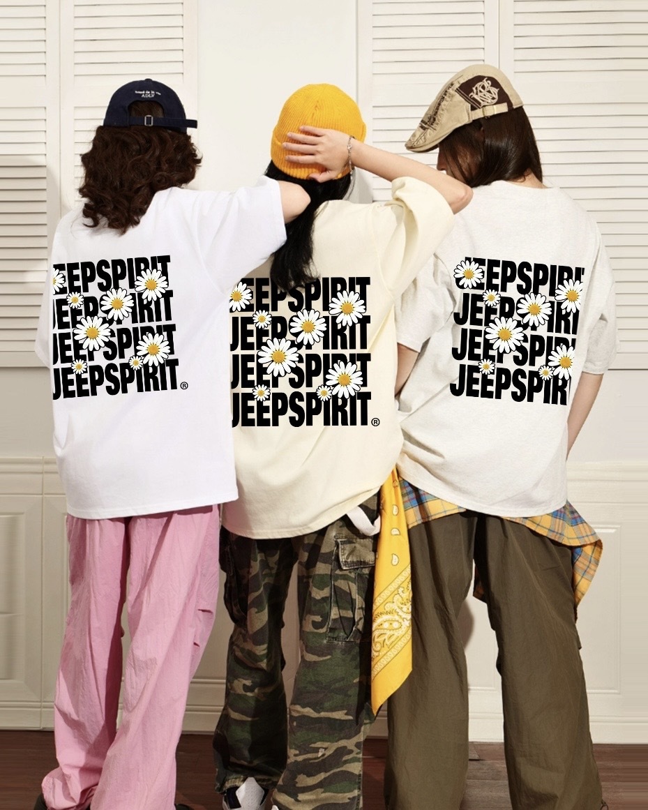 JEEP SPIRIT 美式小雛菊LOGO 重磅短踢 JCJE-Y02