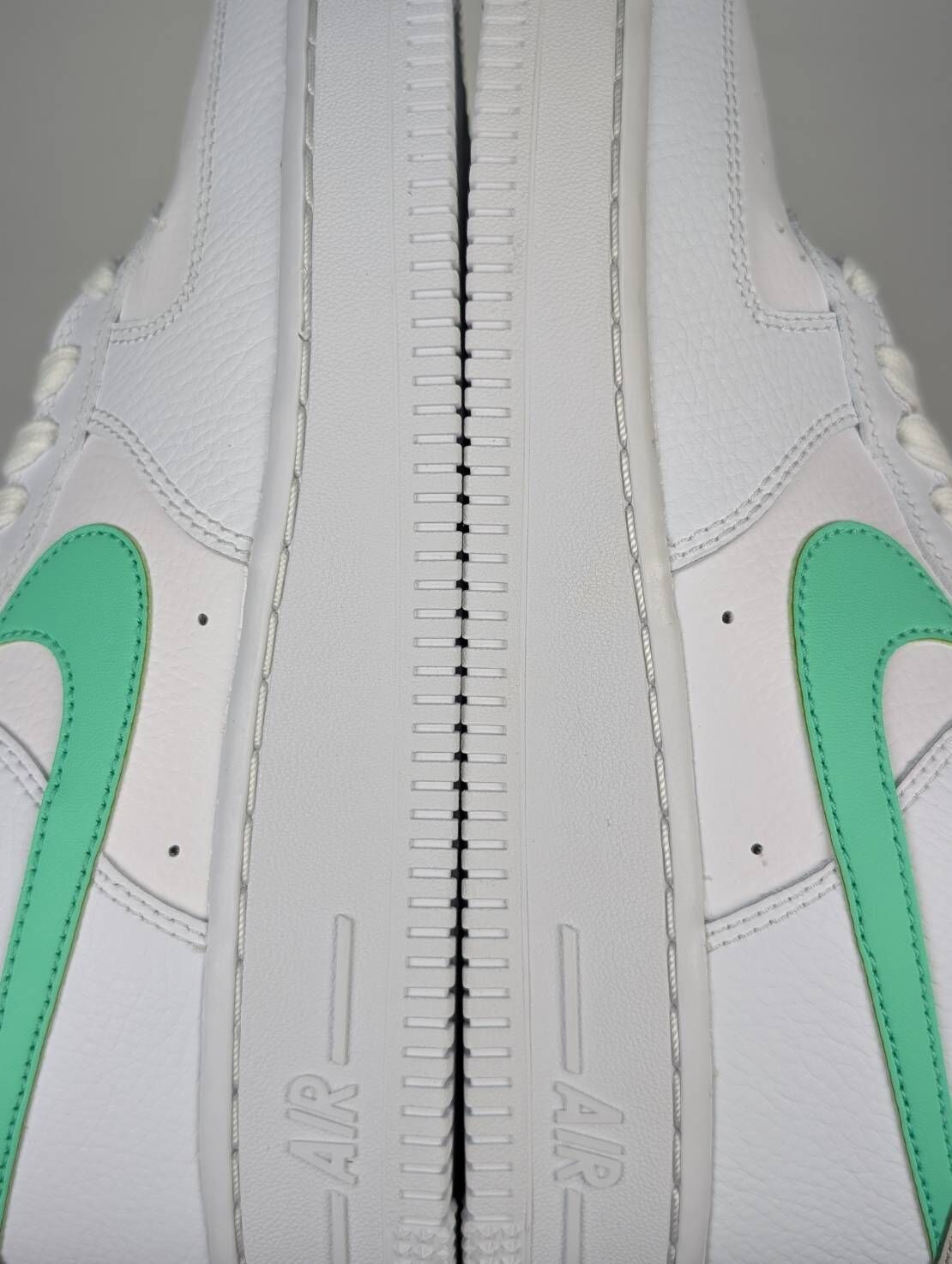 微瑕疵-左右腳中底鞋底色差 315115-164 W6 NIKE AIR FORCE 1 AF1 TIFFANY 薄荷綠