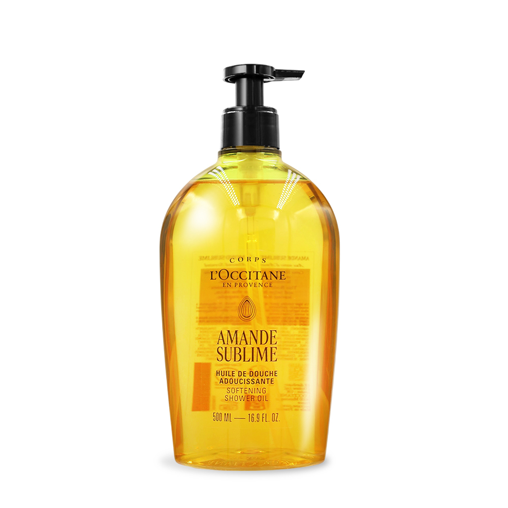 L'OCCITANE 歐舒丹 杏仁極緻柔膚沐浴油(500ml)-百貨公司貨
