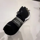 [S] CALVIN KLEIN BLACK ASSORTED DOUBLE TAB 6-PACK NO SHOW SOCKS, 194882157553 (SCK862)