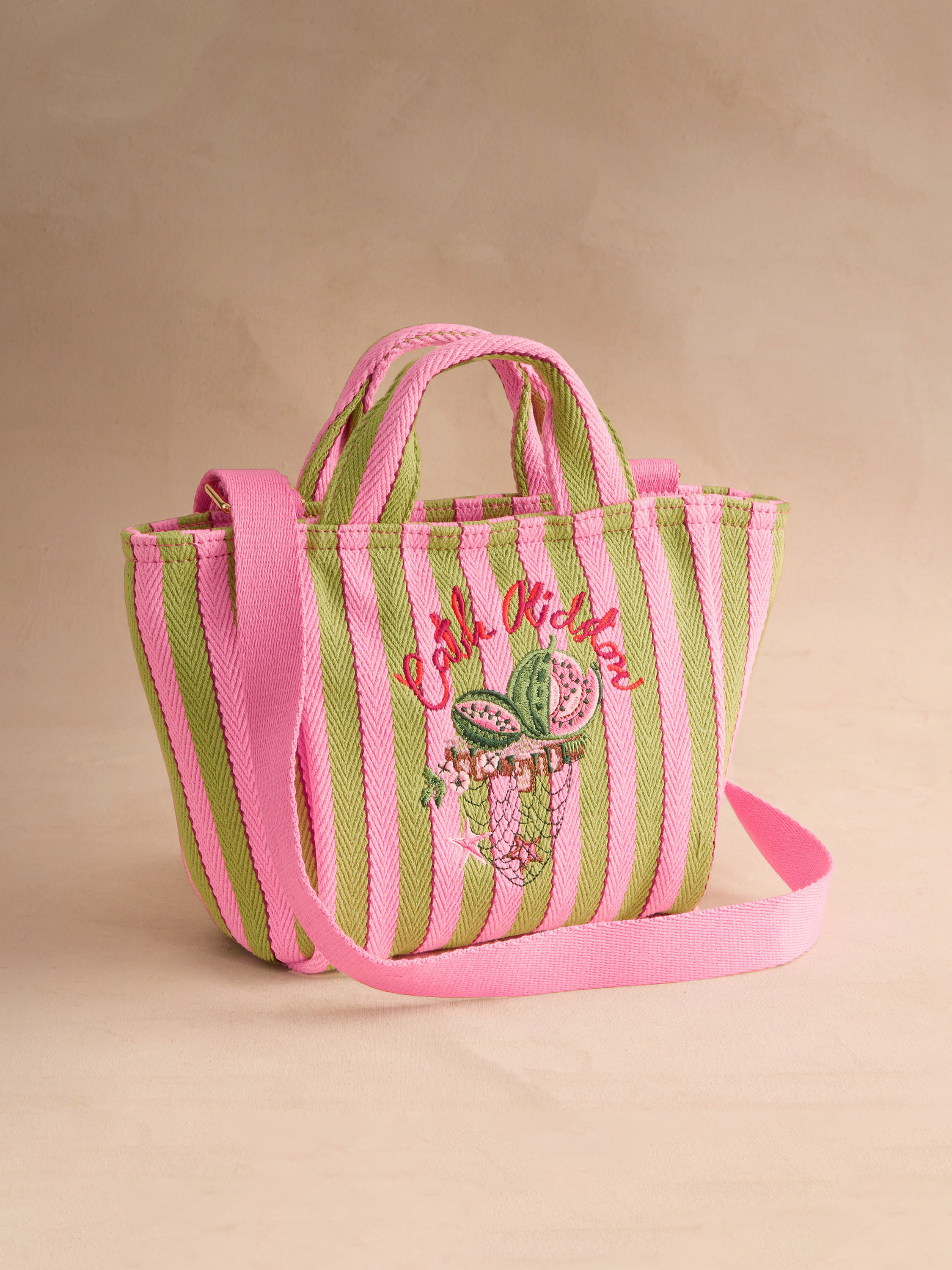 Cath Stripe  刺繡迷你托特包