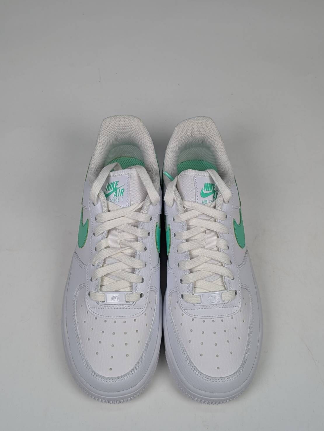 微瑕疵-左右腳後跟微泛黃鞋盒破損 315115-164 W6 NIKE AIR FORCE 1 AF1 TIFFANY 薄荷綠