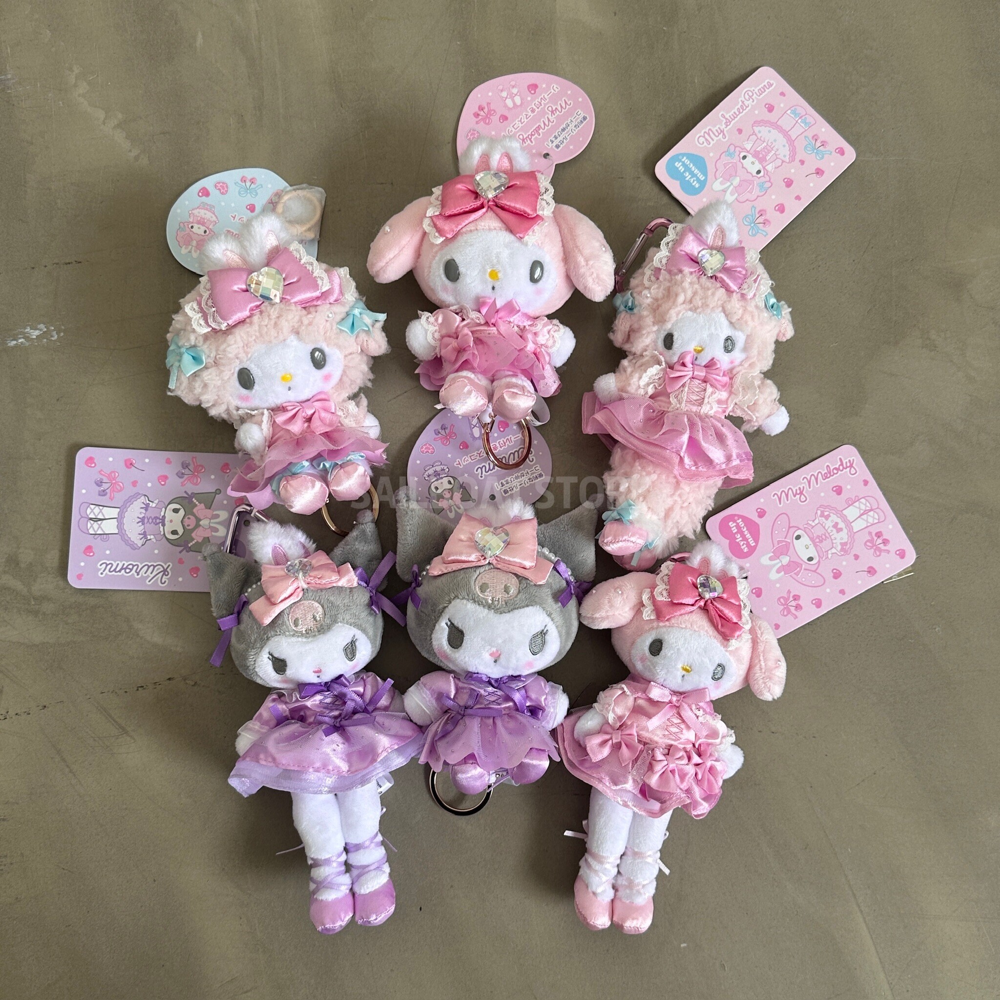#現貨 🇯🇵日本 三麗鷗 美樂蒂 酷洛米 彼安諾 兔兔芭蕾系列 吊飾娃娃