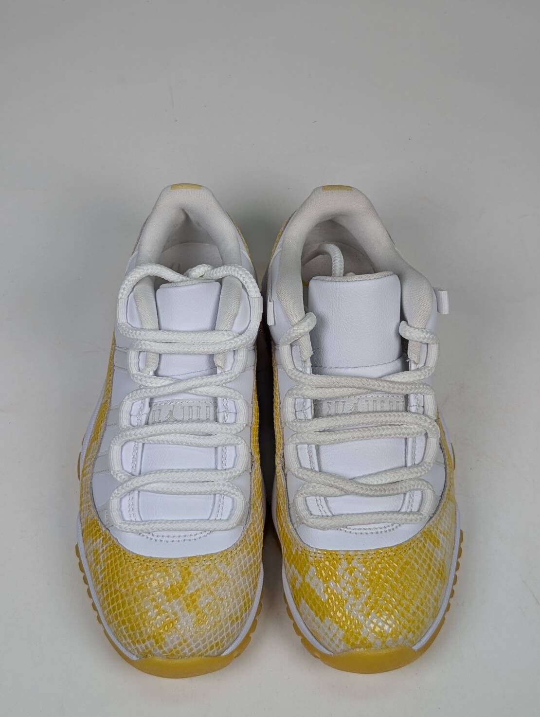 微瑕疵-左右腳鞋面鞋帶色差 AH7860-107 W6 Air Jordan 11 Low W "Yellow Snakeskin" 黃金蟒 蛇皮 女鞋 男女段