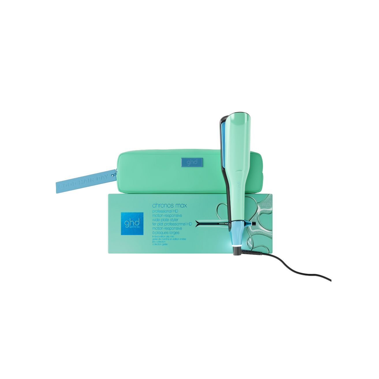 GHD Chronos Max 限量版果凍薄荷 寬版高清亮澤造型夾