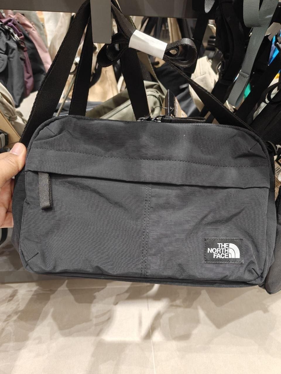 [S] NORTHFACE BLACK TRAVEL CROSS BAG M NW, NN2PS31A-BLK (STNF45)