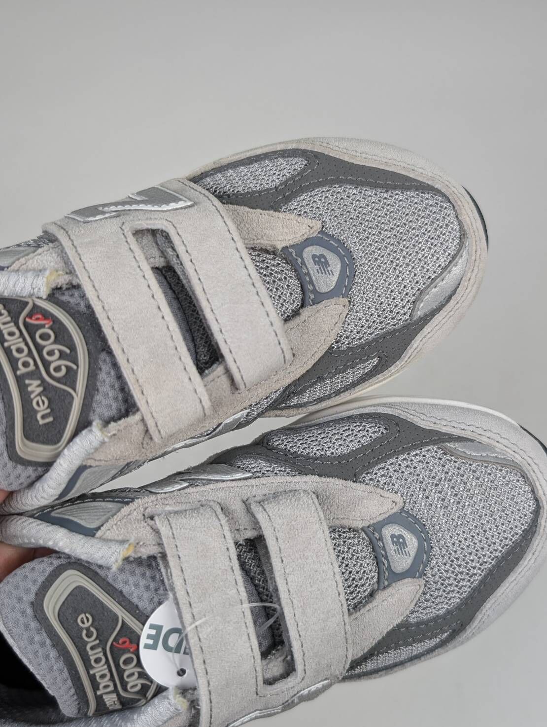 微瑕疵-左右腳鞋面中底色差 PV990GL6 P12 NEW BALANCE 990 NB990 慢跑鞋 運動鞋 灰色 元祖灰 中童 童鞋
