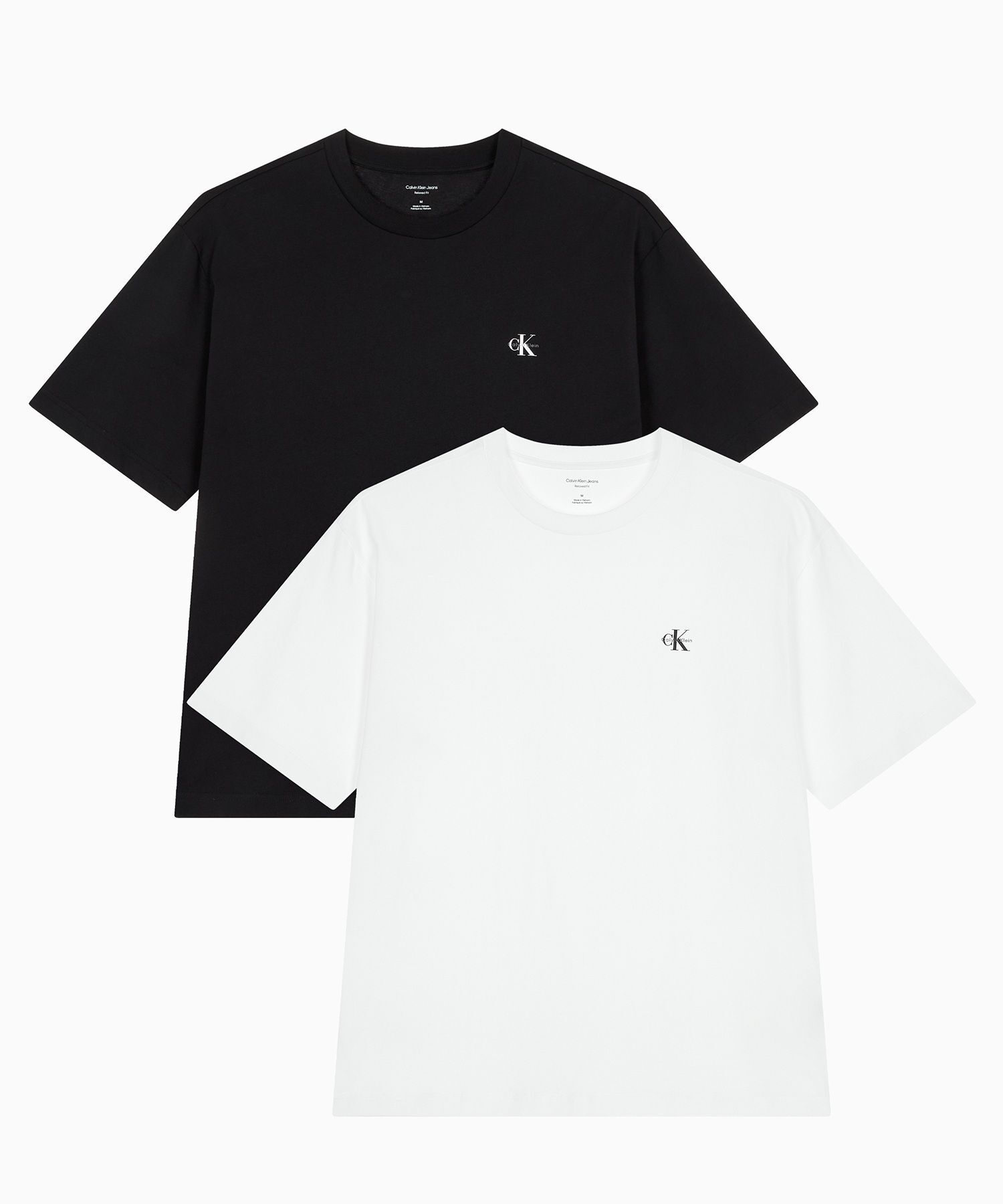 Calvin Klein Jeans 2件組 中性 Logo 素色短袖T恤 4RAB2173GE
