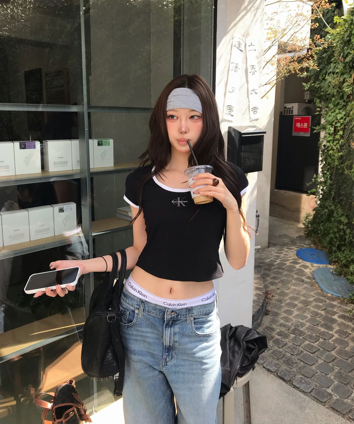 Calvin Klein Jeans 女款 Monologo 圓領 Baby Tee 47G220GUB1