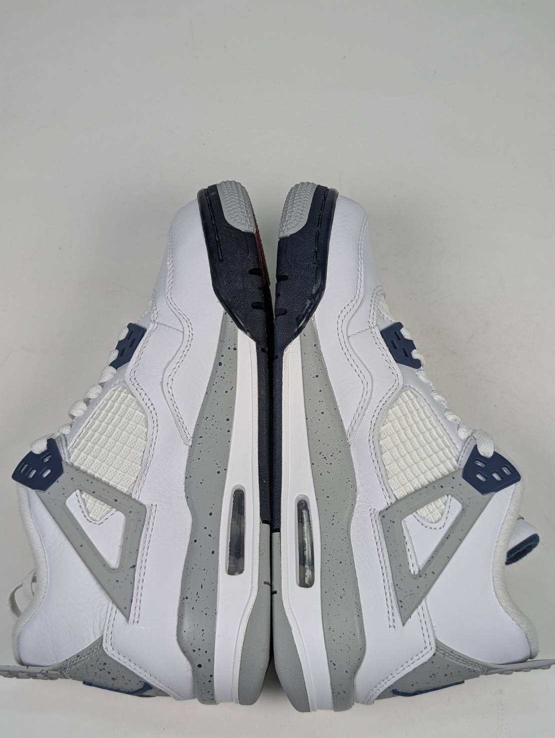 微瑕疵-左右腳中底鞋底色差右腳鞋面刮痕 408452-140 5Y Air Jordan 4 Retro "Midnight Navy " (GS) 午夜藍 女款