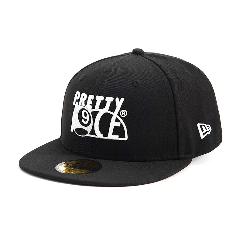 NEW ERA x PRETTYNICE x 9CE 十週年 三方聯名 59FIFTY CAP 棒球帽 帽子 黑色 NE15198876 [台灣現貨]