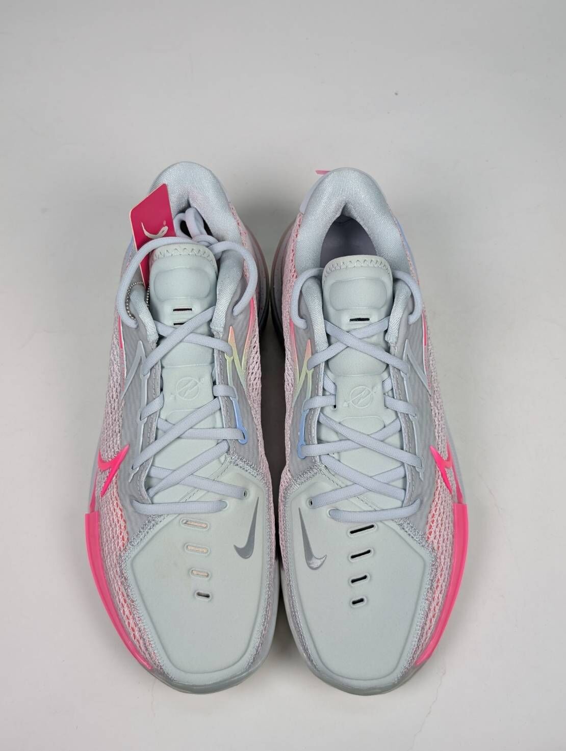 微瑕疵-左腳後跟LOGO脫落右腳鞋口髒汙 CZ0176-008 M10 Nike Air Zoom G.T. Cut EP "Pink Flash" 乳癌 白桃粉 實戰籃球鞋 男鞋
