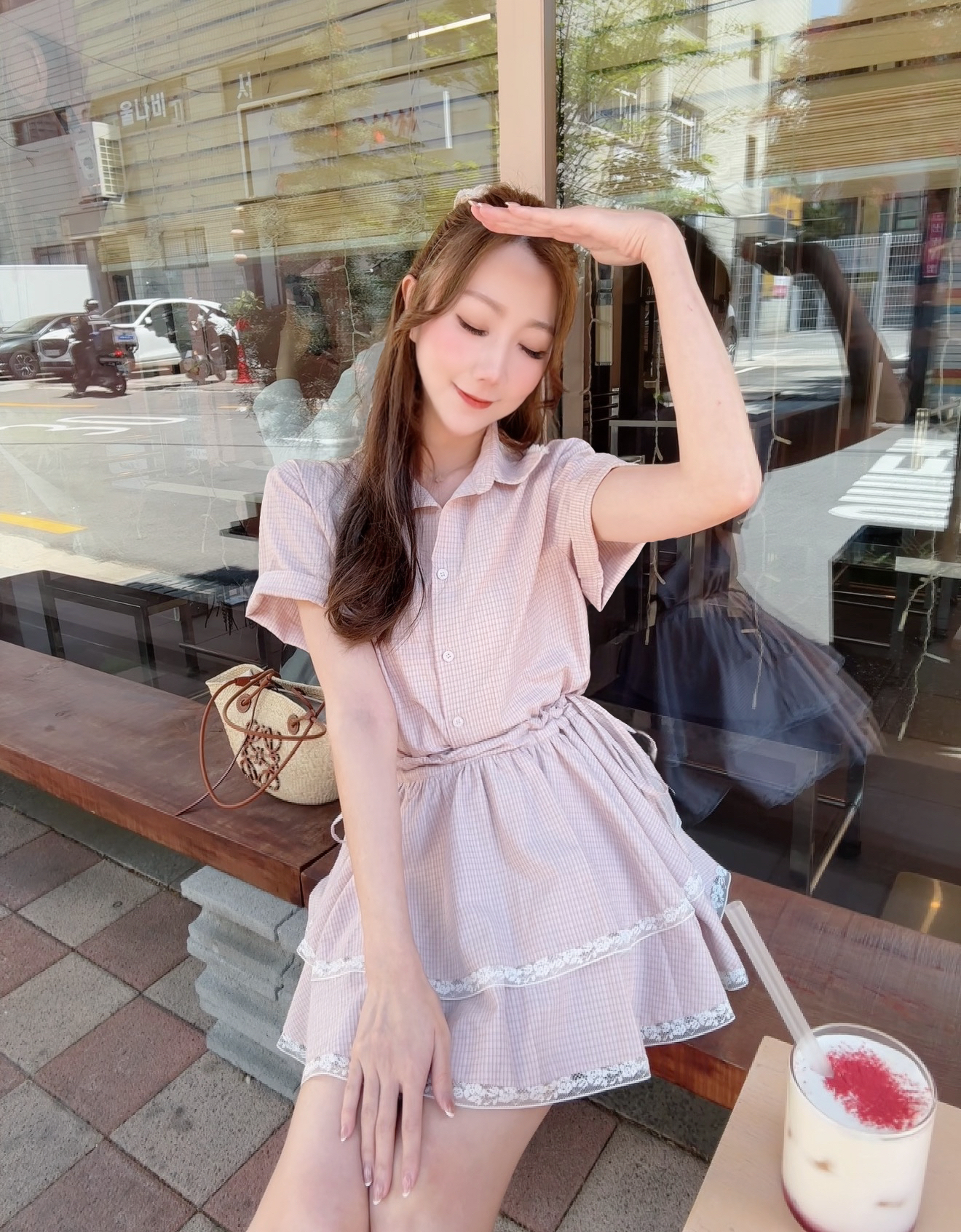 *BJ2 MADE SERIES* Colette Lace Gingham Dress 260510