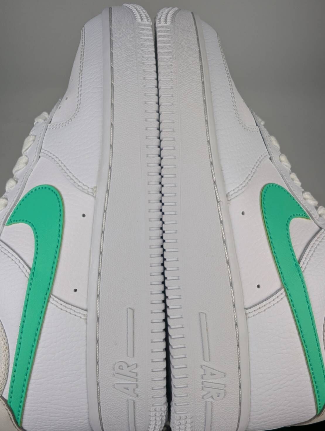 微瑕疵-左腳內外側後跟泛黃右腳鞋口髒汙 315115-164 W6.5 NIKE AIR FORCE 1 AF1 TIFFANY 薄荷綠