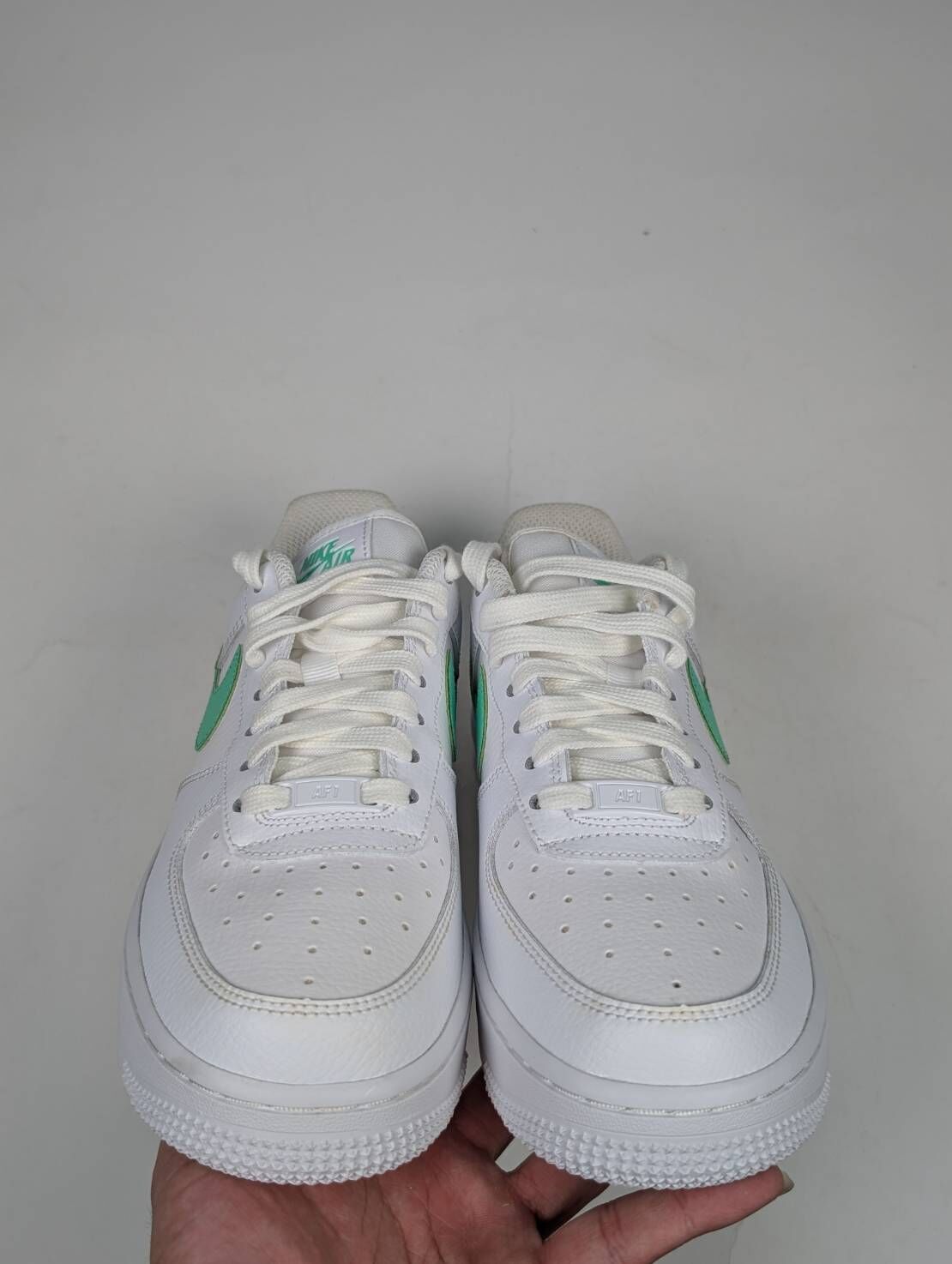 微瑕疵-左右腳些微泛黃 315115-164 W6 NIKE AIR FORCE 1 AF1 TIFFANY 薄荷綠