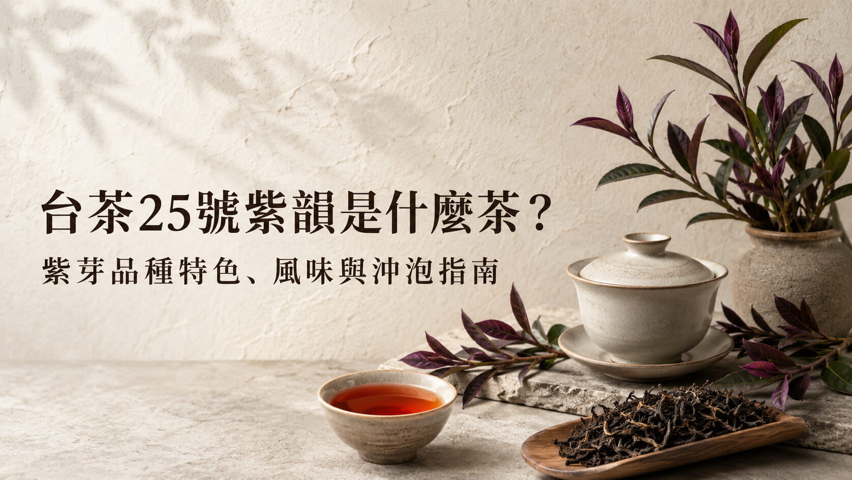 台茶25號紫韻是什麼茶？紫芽品種特色、風味與沖泡指南