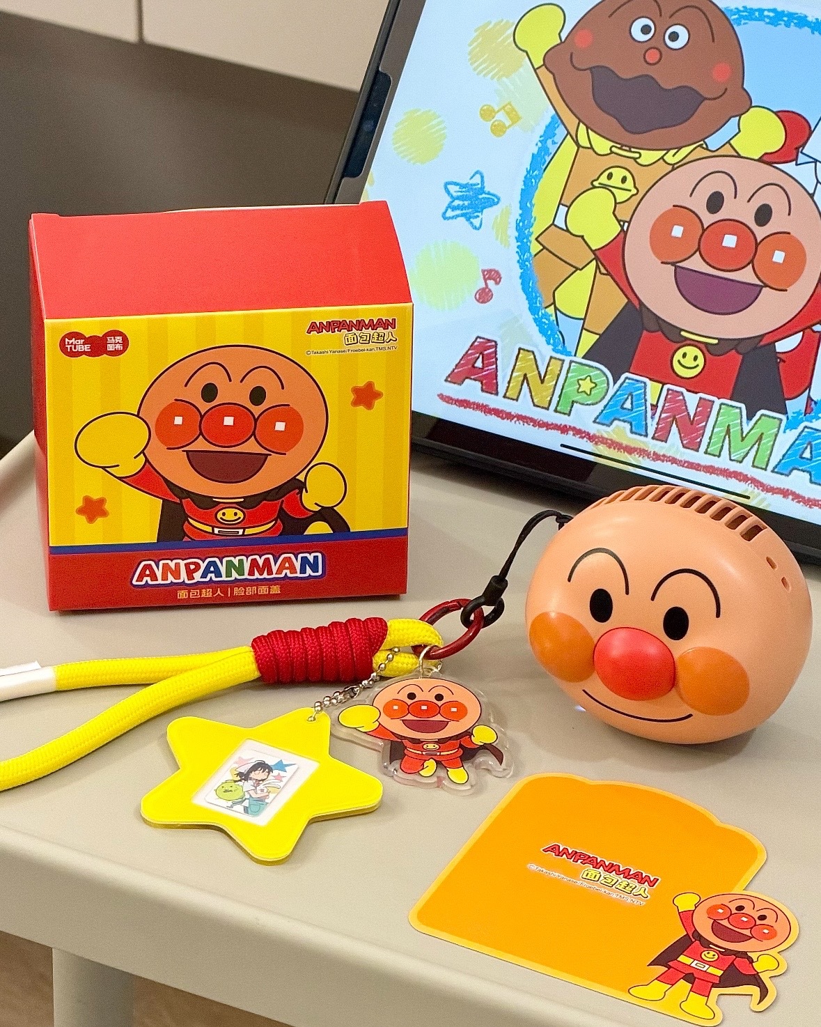 Anpanman 麵包超人 正版授權 掛脖 小風扇 組合