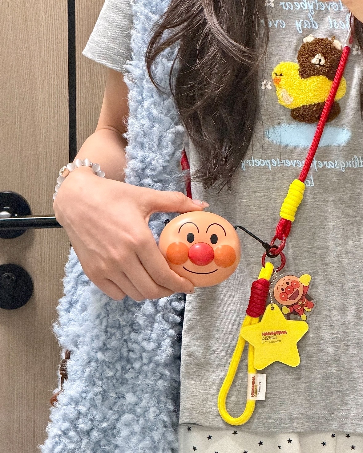 Anpanman 麵包超人 正版授權 掛脖 小風扇 組合