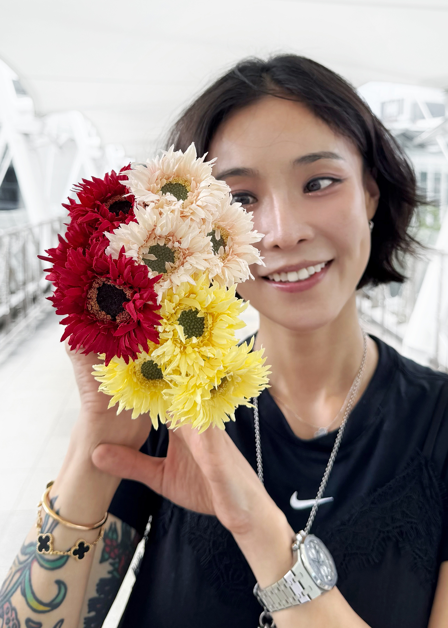 擬真蜘蛛非洲菊（兩色）
