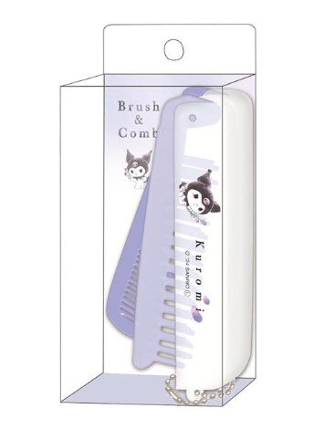 日本製 Sanrio Kuromi 2way 折疊梳 #B3