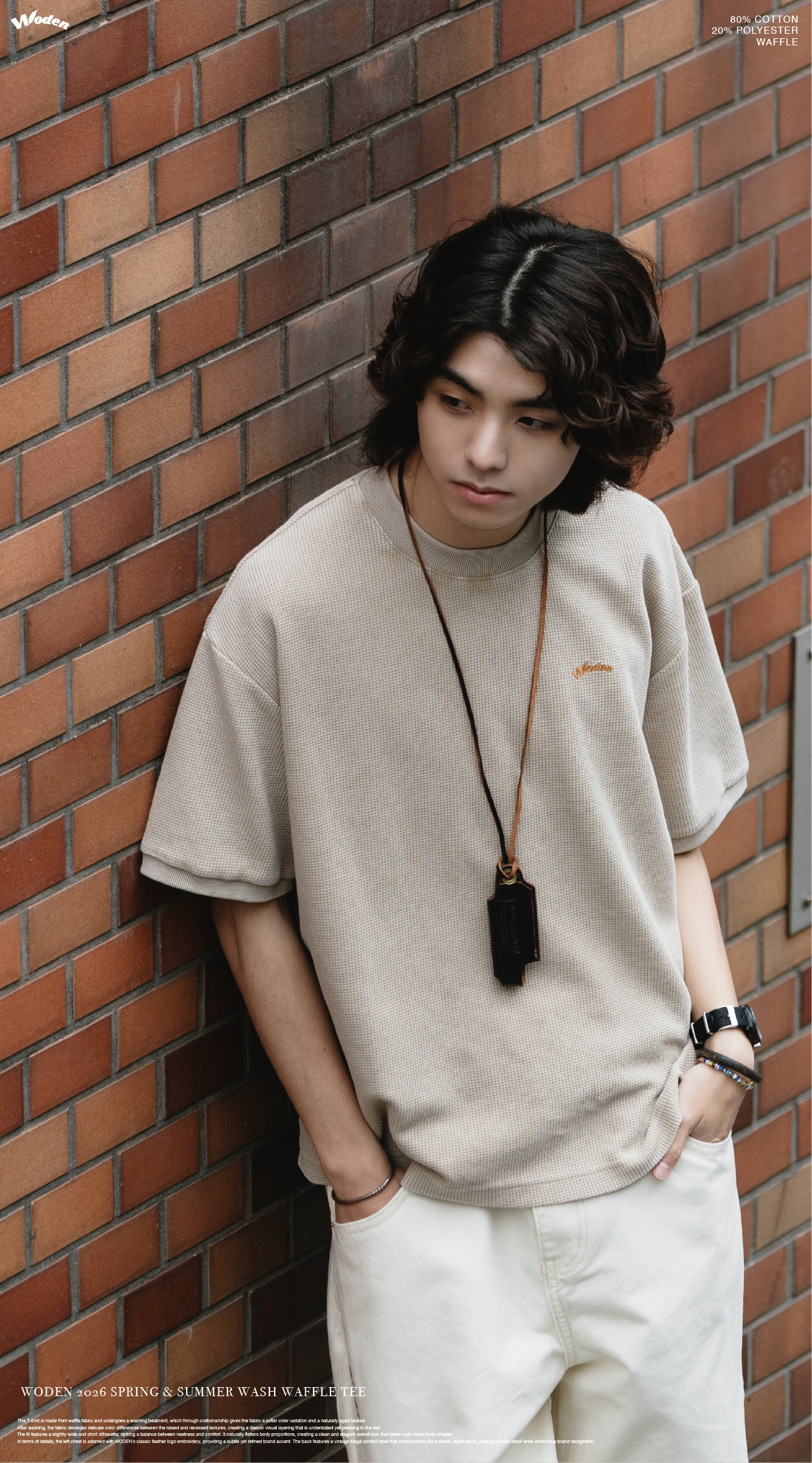 Woden Wash Waffle Tee
