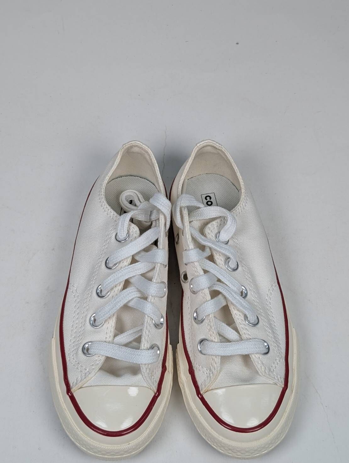 微瑕疵-左右腳中底鞋面泛黃 368988C P1 CONVERSE CHUCK 70 OX 低筒休閒鞋中大童白