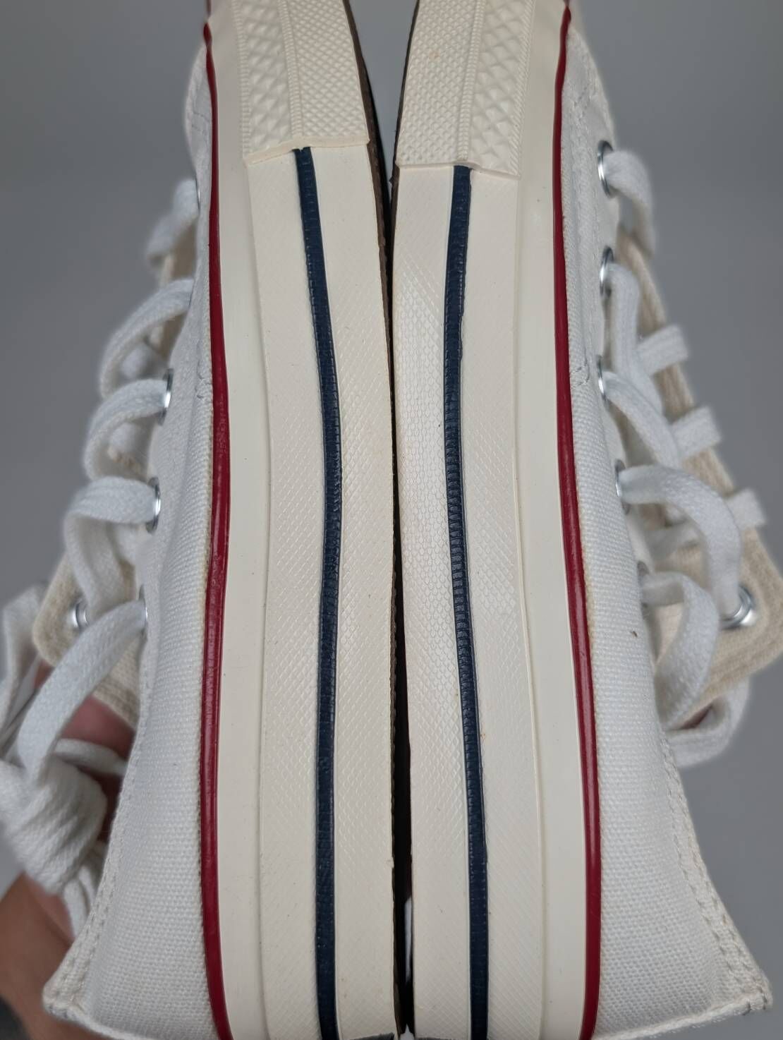 微瑕疵-左右腳中底鞋面泛黃 368988C P1 CONVERSE CHUCK 70 OX 低筒休閒鞋中大童白