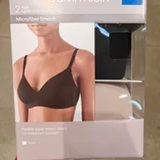 [S] CALVIN KLEIN BLACK/FRESH LIGHTLY LINED WIREFREE BRA, 1919426-BLACK/FRESH (SCK863)