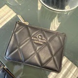 [S] KATE SPADE BLACK KN772 QUILTED KEY RING CARD HOLDER, 196021712470 (SKS1746)