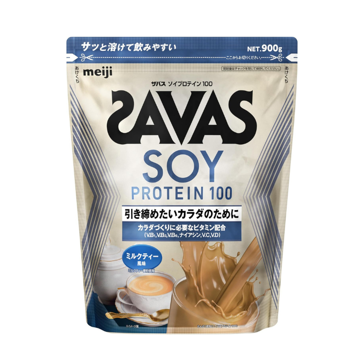 明治 SAVAS 大豆分離蛋白 100  - 塑造理想線條及增肌輔助