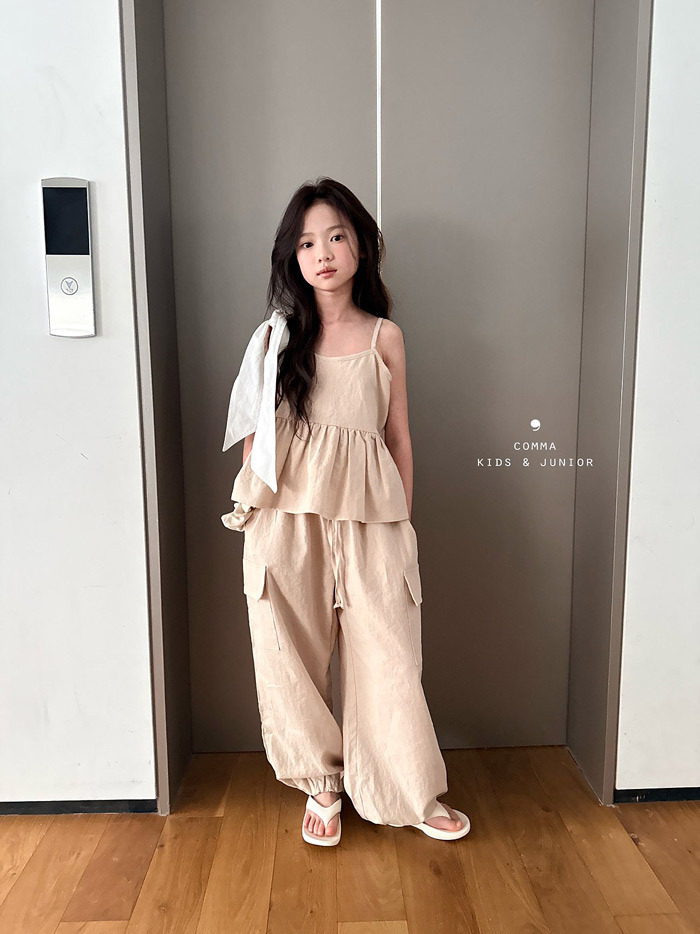 正韓夏CCOMMA 兩色個性慵懶工裝褲