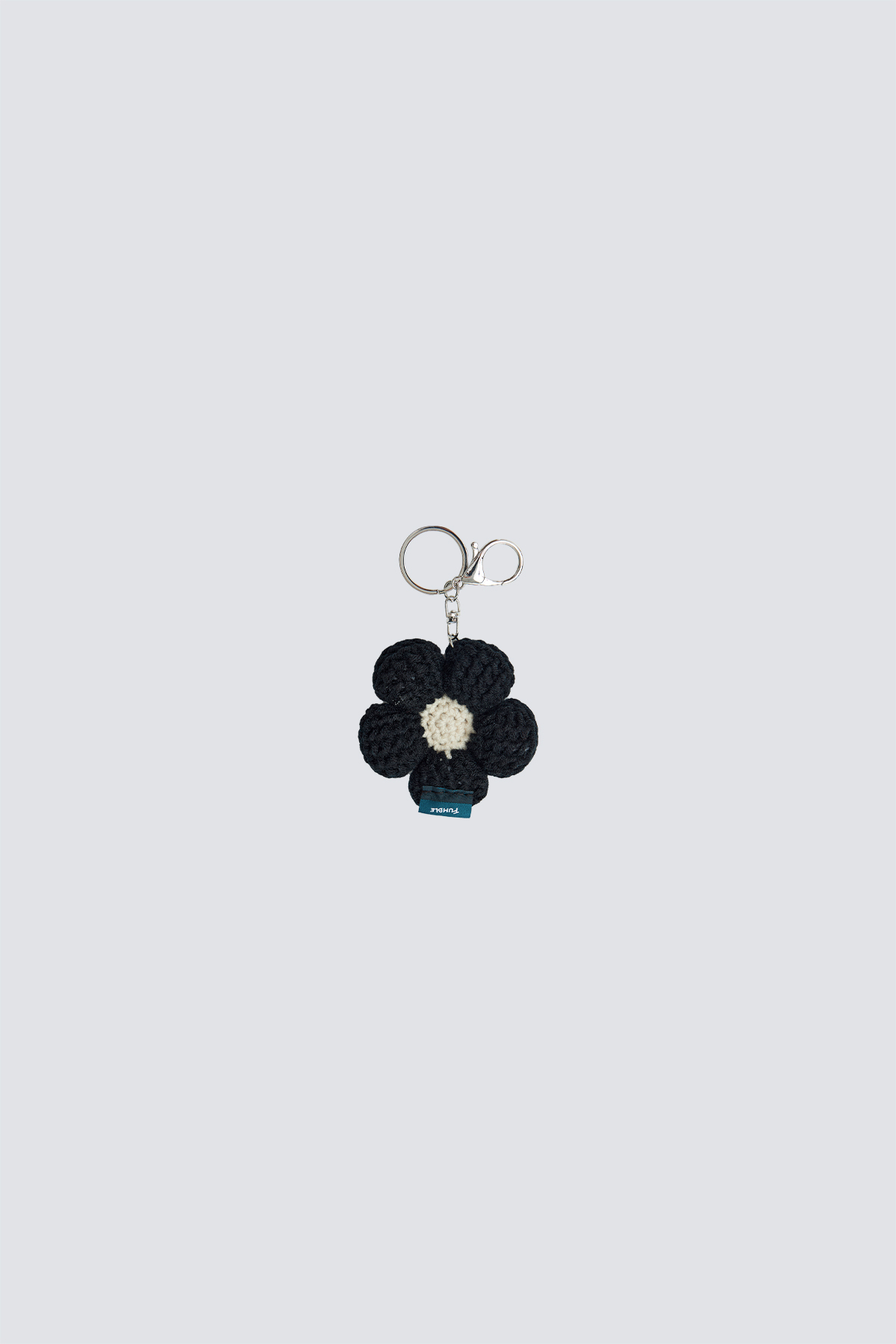 HANA Woven Flower Keychain｜Black｜Hong Kong Original Design