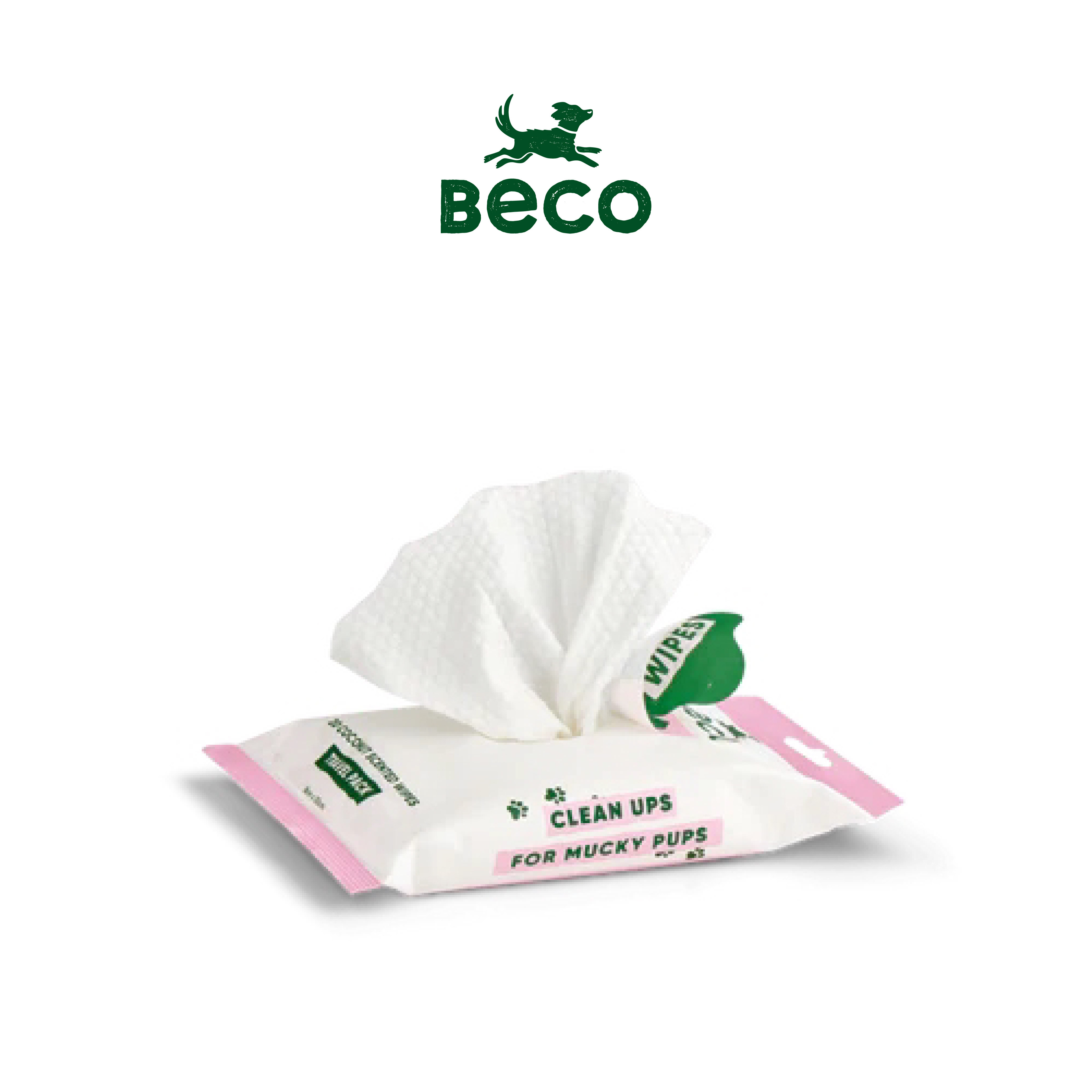 椰子香​ - 竹製狗狗濕紙巾隨身包｜英國 Beco