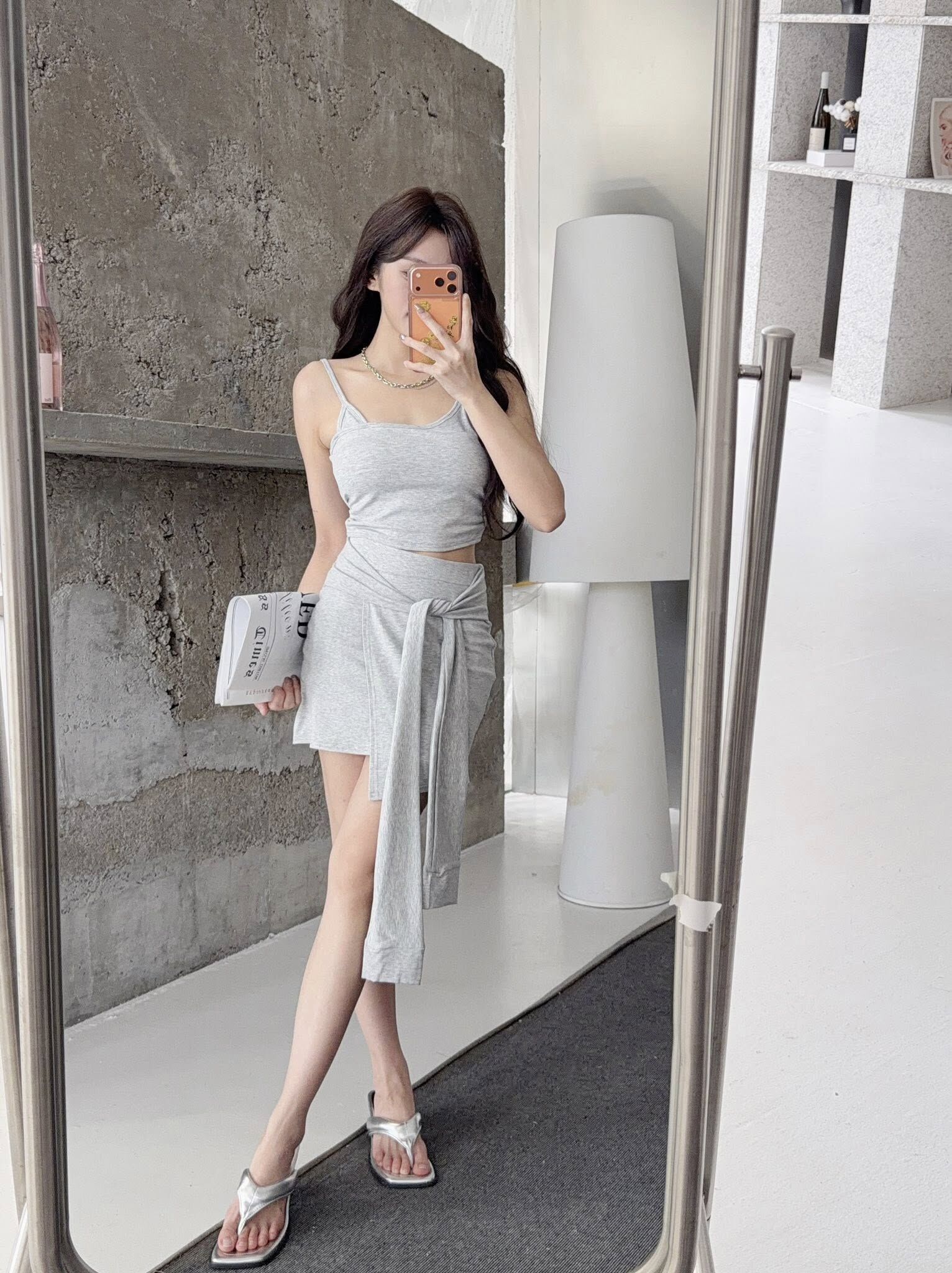 辣妹日常單肩綁帶短裙套裝🎀