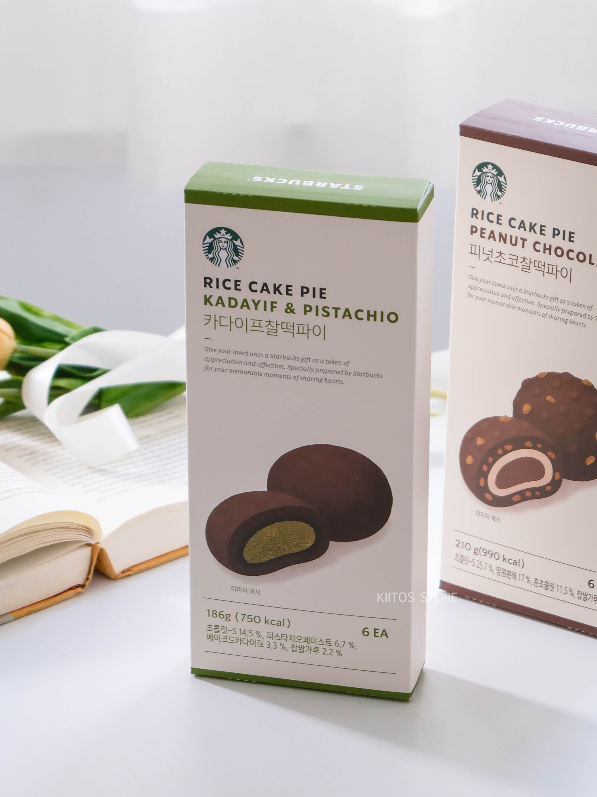 【預購】韓國限定 Starbucks 星巴克 Rice Cake Pie 杜拜 可可 開心果 花生脆粒 麻糬 巧克力派 Q餅