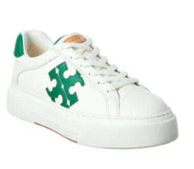 [EPO] TORY BURCH COLORBLOCK FLATFORM SNEAKER,SNOW WHITE/ESME/SNOW WHITE, 156540-047 (POETB68)