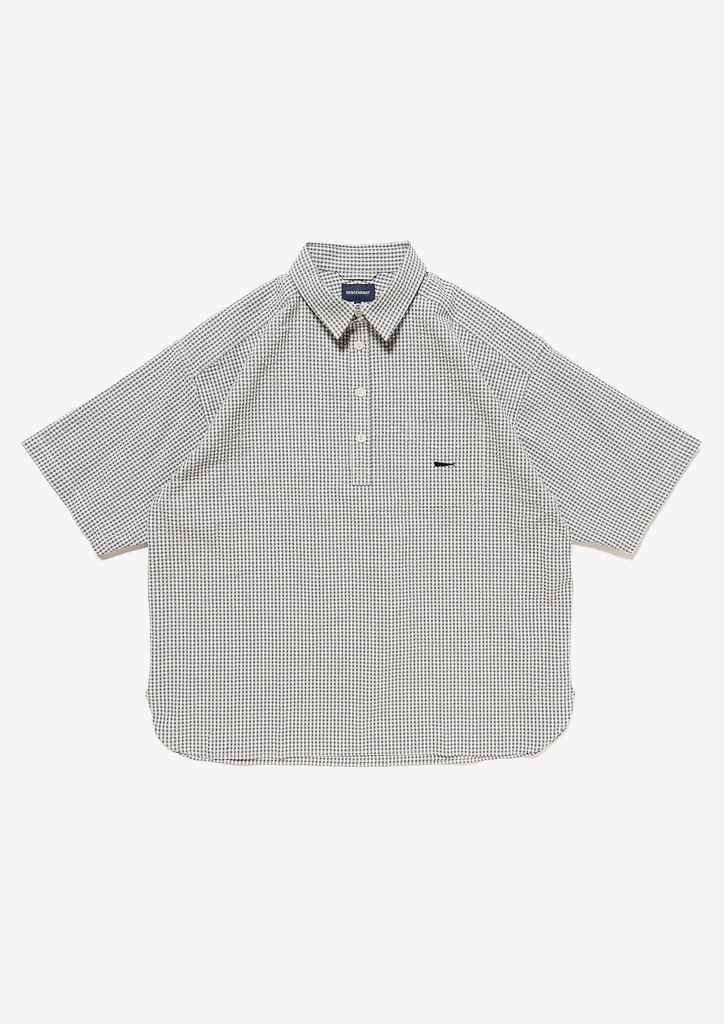 [現貨] DESCENDANT SS26 VOIL PULLOVER PLAID SS SHIRT | GREEN / BROWN