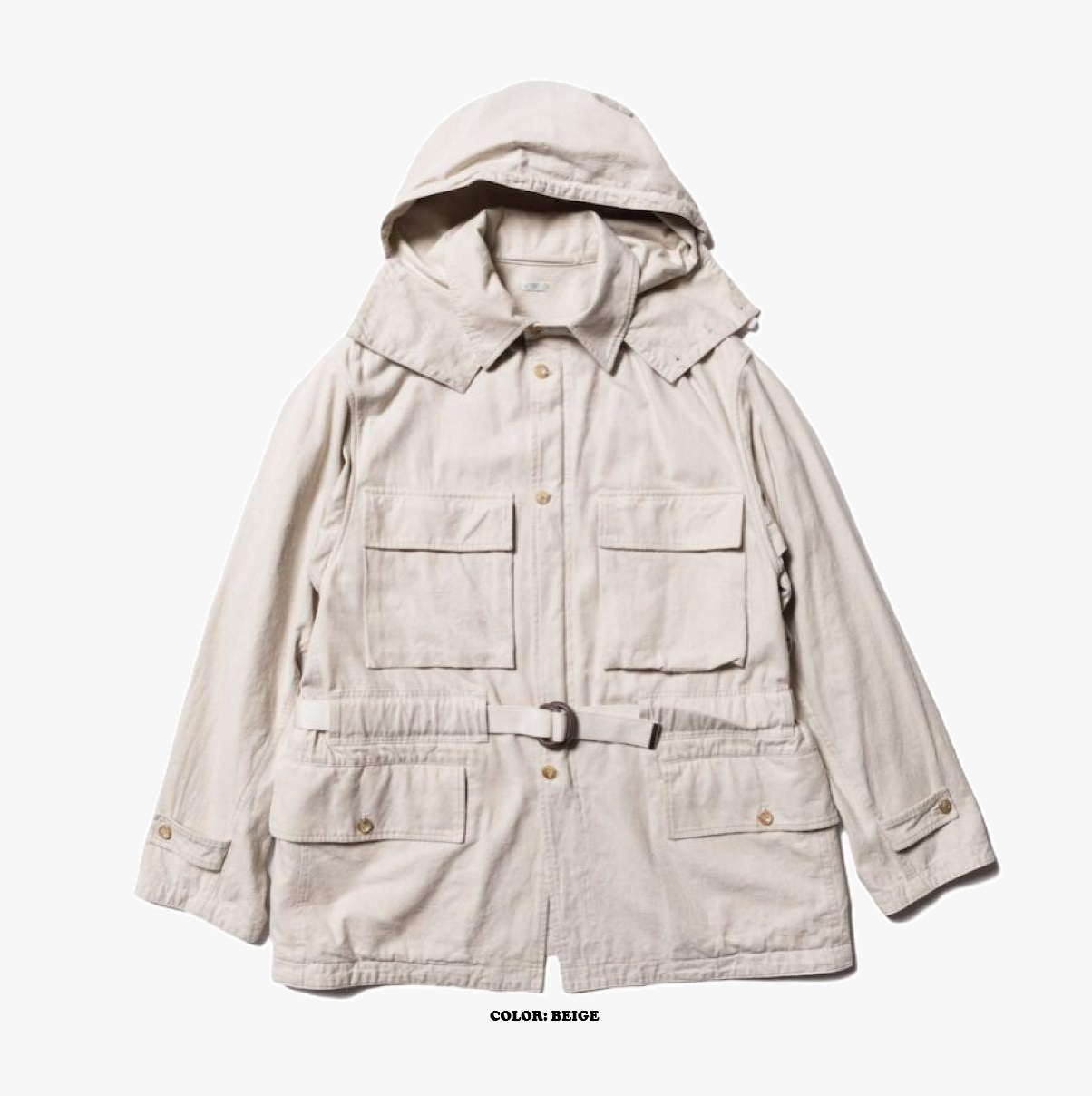 A.PRESSE VINTAGE US ARMY MOUNTAIN JACKET - BEIGE PRE ORDER ITEM (預訂中)