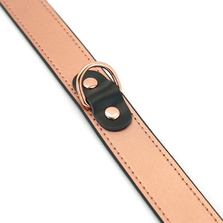 Liebe Seele Rose Gold 玫瑰金粹 真皮頸圈及乳夾組 高級SM道具 日本SM用品