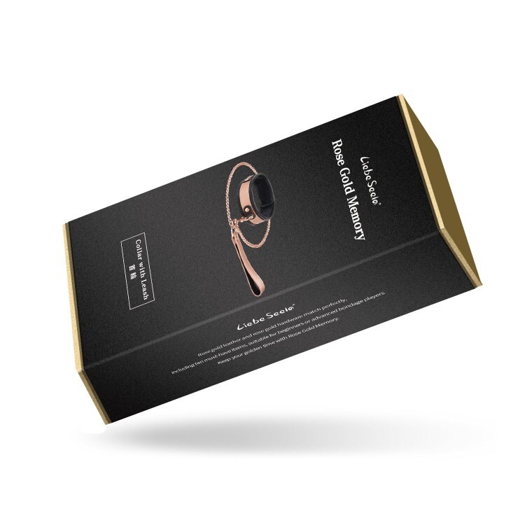 Liebe Seele Rose Gold 玫瑰金粹 真皮頸圈及牽引練組 高級sm 日本sm用品