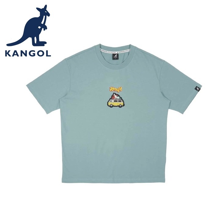HKCG0511-004 KANGOL 中間小巴士章短袖Tee(64556018) 綠 (A4S-XL)