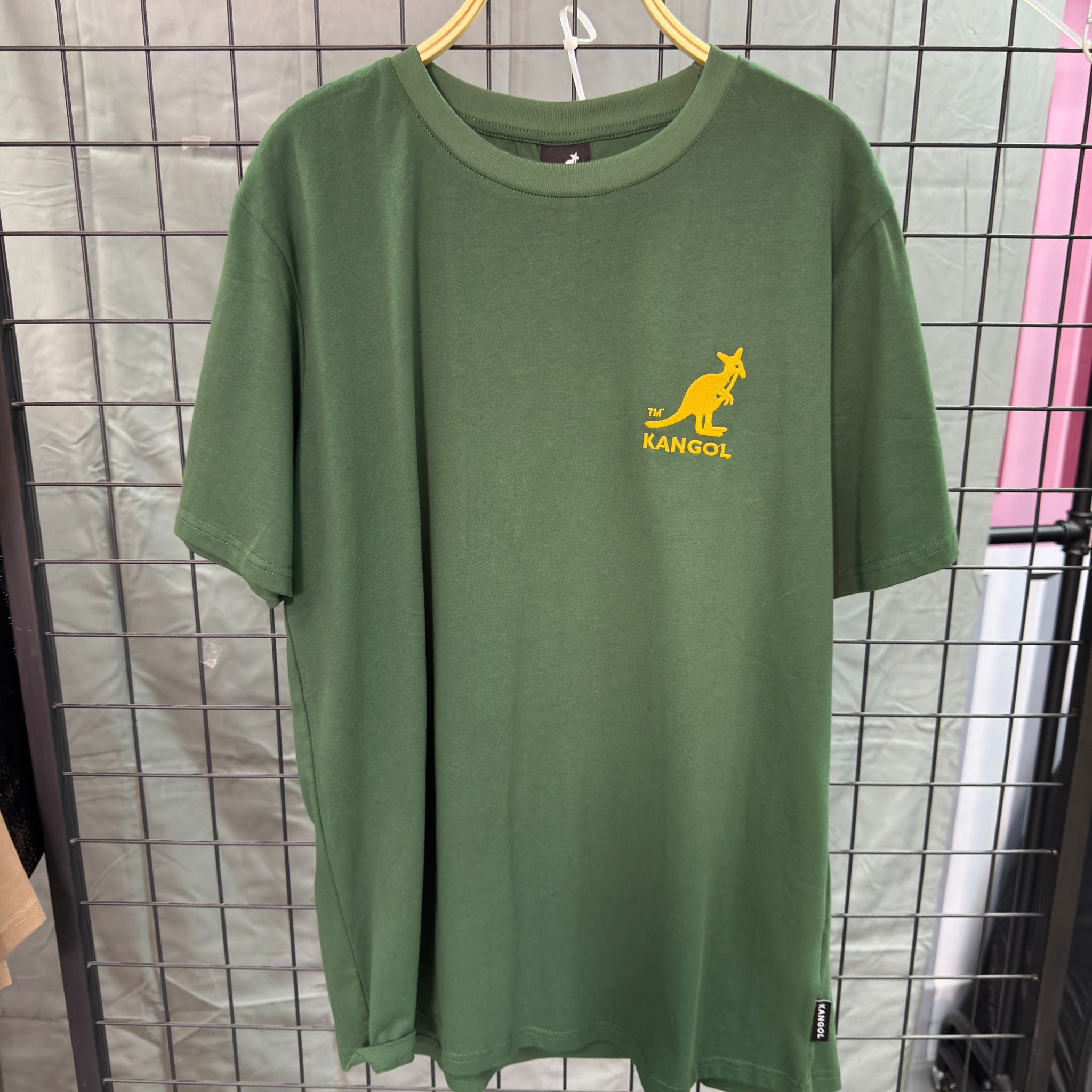 HKCG0511-009 Kangol 拼色領左胸小標Tee(65256003) 深綠 (A9S-L)