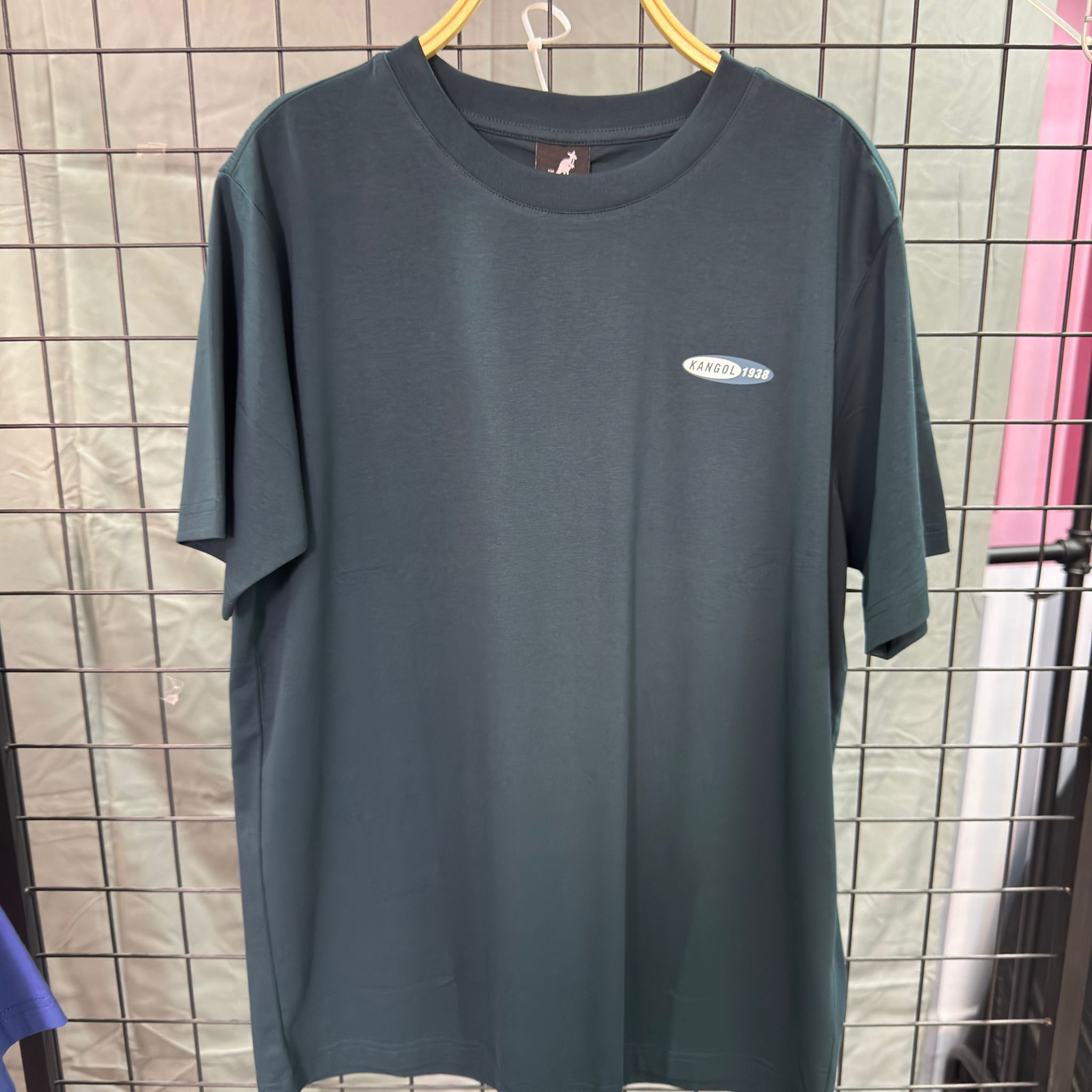 HKCG0511-025 Kangol 左胸橢圓形Kangol LOGO Tee(65258022) 綠色 (A25M-2XL)